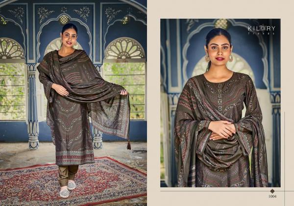 Kilory Humsafar Viscose Muslin Digital Foil Printed Dress Material